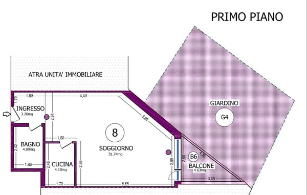 MONOLOCALE ARREDATO CON BALCONE IN ZONA SERVITA A CANOBBIO 10