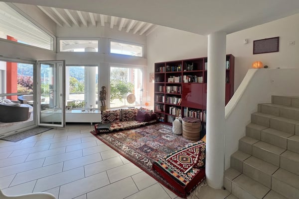 VILLA 1.5 CON PISCINA E VISTA PANORAMICA A LUGANO CADRO 7