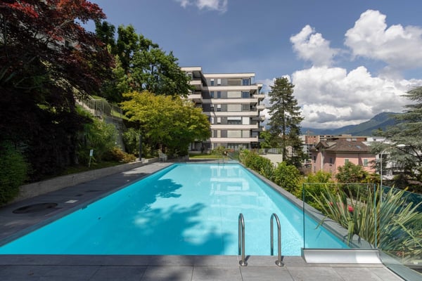 AFFITTASI ATTICO 1.5 IN RESIDENZA CON PISCINA A LUGANO 3