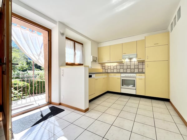 AFFITTASI CASA TICINESE DI 1.5 LOCALI CON CORTE A BARBENGO 1