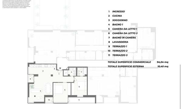 APPARTAMENTO RINNOVATO 1.5 LOCALI CON 3 TERRAZZE A CASSARATE 5