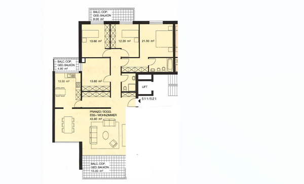 MODERNO APPARTAMENTO 1.5 LOCALI CON PISCINA A PREGASSONA 10
