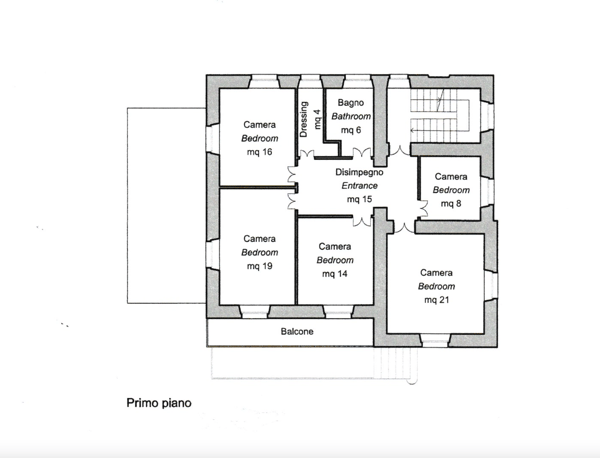 VILLA LIBERTY DEL 1911 CON TERRENO EDIFICABILE A TESSERETE 10