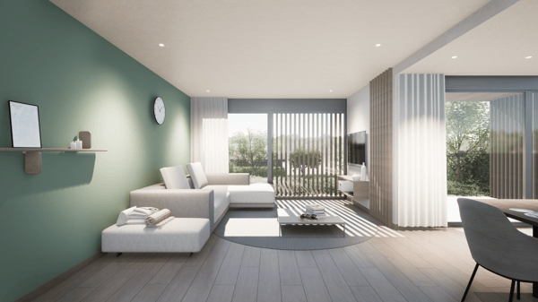 NUOVA UNITÃ€ 1.5 LOCALI CON GIARDINO PRIVATO A PREGASSONA 2