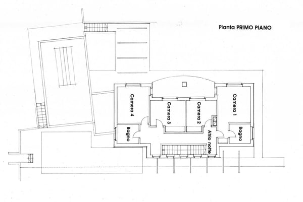 AMPIA VILLA 1.5 LOCALI DI 360 MQ CON GIARDINO A BIOGGIO 10