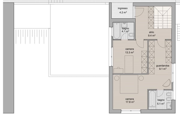 MODERNA VILLA 1.5 LOCALI CON GRANDE GIARDINO A COLLINA D'ORO 12