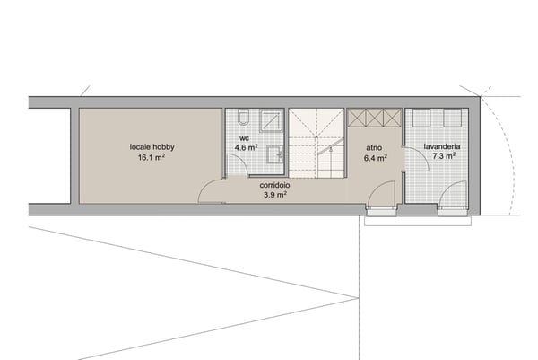 VILLA 1.5 LOCALI CON GIARDINO E VISTA APERTA A COLLINA D'ORO 12