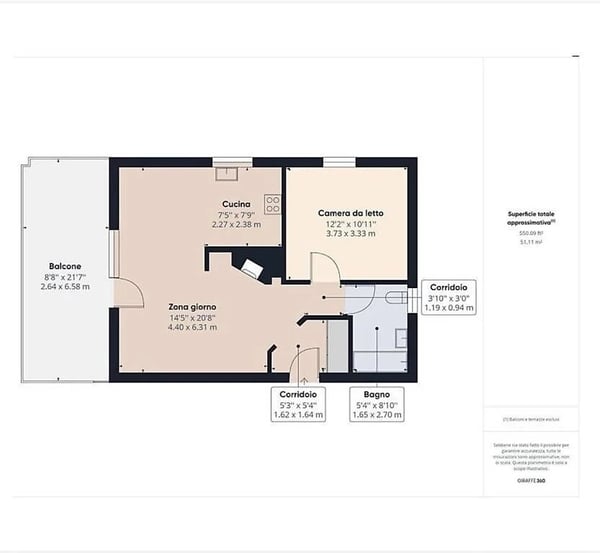 GRAZIOSO APPARTAMENTO AMMOBILIATO DI 1.5 LOCALI A PREGASSONA 9