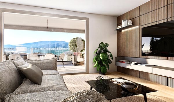 STUPENDO 3.5 LOCALI CON VISTA LAGO E GIARDINO A CAPOLAGO 2