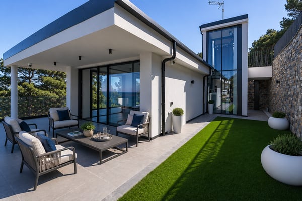 VILLA DI LUSSO VISTA MARE CON PISCINA INFINITY IN LIGURIA 2