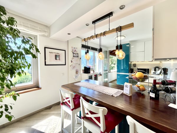 GRAZIOSA CASA BIFAMILIARE 6.5 LOCALI VISTA LAGO A MAROGGIA 1