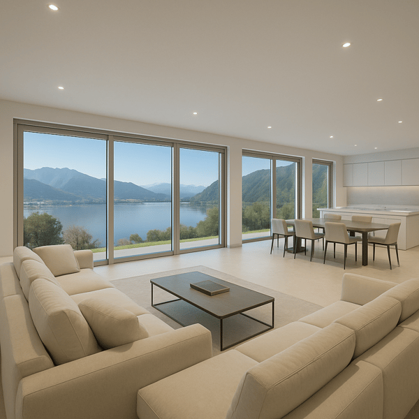 STUPENDA ED ESCLUSIVA VILLA VISTA LAGO 6.5 LOCALI A PUGERNA 3
