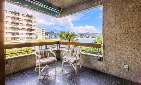 STUPENDO 3.5 LOCALI FRONTE LAGO A LUGANO PARADISO 1