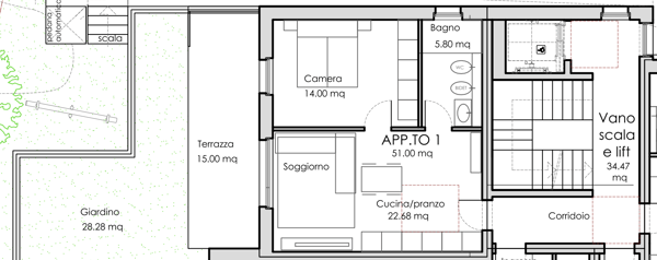 MODERNO 2.5 LOCALI CON GIARDINO PRIVATO A VACALLO 7