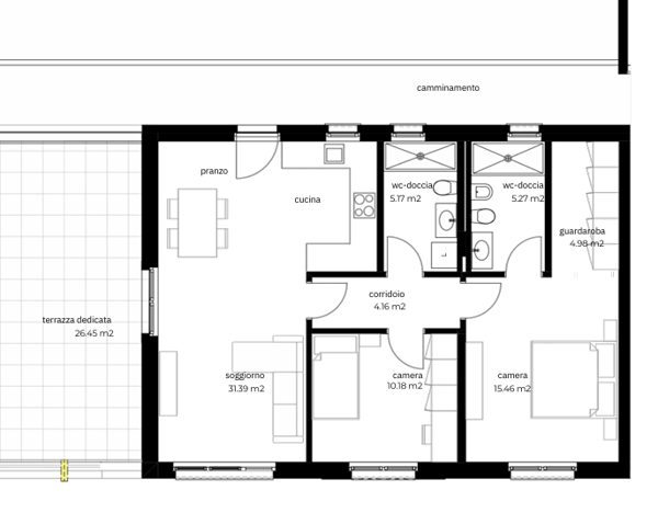 NUOVO 3.5 LOCALI IN COSTRUZIONE CON AMPIA TERRAZZA A BALERNA 8