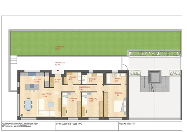 NUOVO ATTICO 4.5 LOCALI CON GIARDINO E TERRAZZA A VACALLO 8