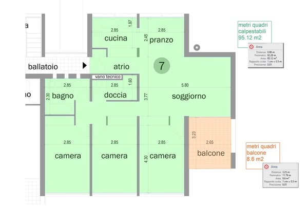 SPAZIOSO 4.5 LOCALI CON TERRAZZA E VISTA APERTA A CADEMPINO 10