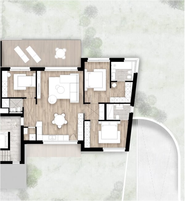 NUOVO 4.5 LOCALI DI LUSSO CON ROOFTOP PRIVATO A PREGASSONA 7