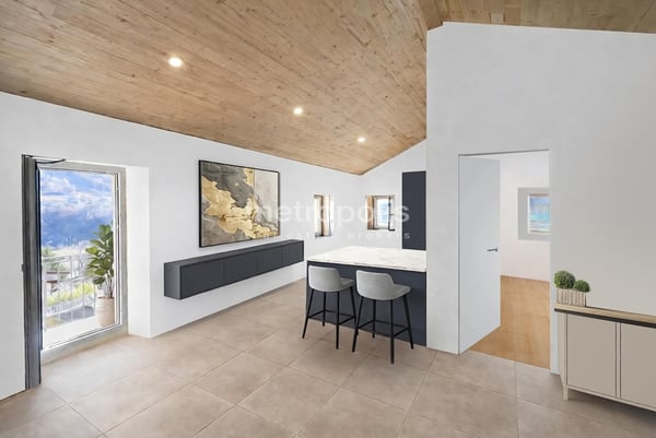 3.5 LOCALI DI CHARME RINNOVATO ALL'ULTIMO PIANO AD AROGNO 1