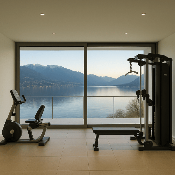 STUPENDA ED ESCLUSIVA VILLA VISTA LAGO 6.5 LOCALI A PUGERNA 9