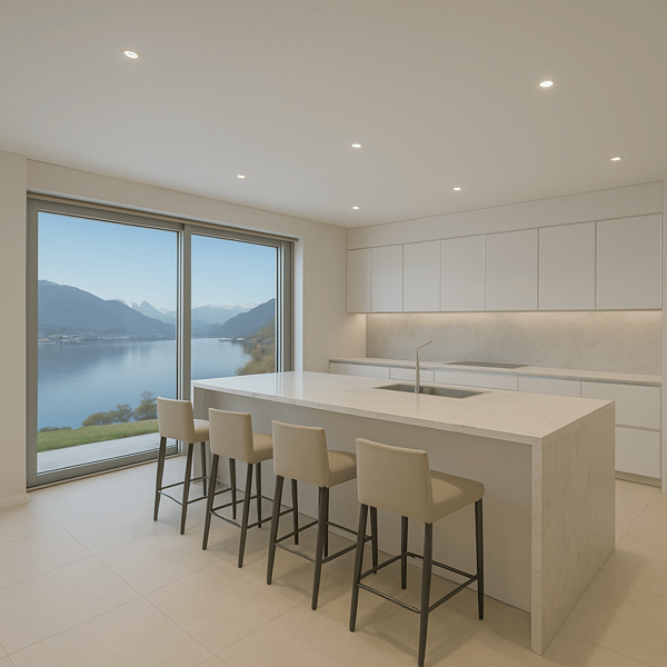 STUPENDA ED ESCLUSIVA VILLA VISTA LAGO 6.5 LOCALI A PUGERNA 4