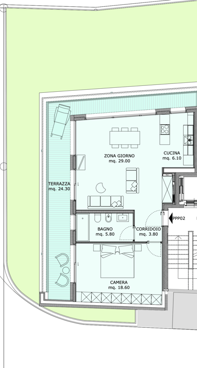 STUPENDO E MODERNO 2.5 LOCALI CON GRANDE TERRAZZA A CANOBBIO 10