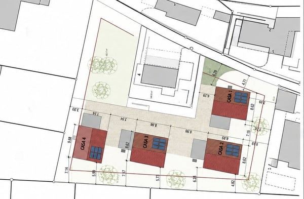 TERRENO CON LICENZA PER 4 VILLETTE A PONTE CAPRIASCA 3