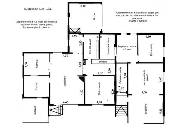 CASA BIFAMILIARE DI 7 LOCALI CON GRANDE GIARDINO A SESSA 12