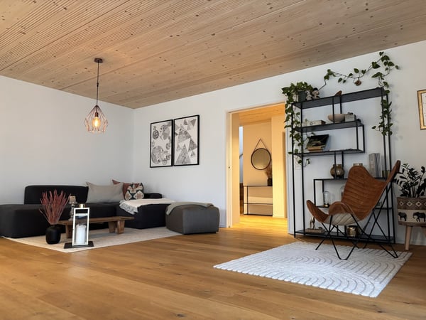 3 1/2-Zimmer Maisonettewohnung mit Sitzplatz in umgebauter Scheune / Riegelhaus 6
