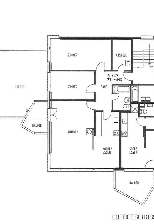 Teilsanierte 1.5-Zimmerwohnung, 1. OG, mit toller Aussicht ins Furttal 4