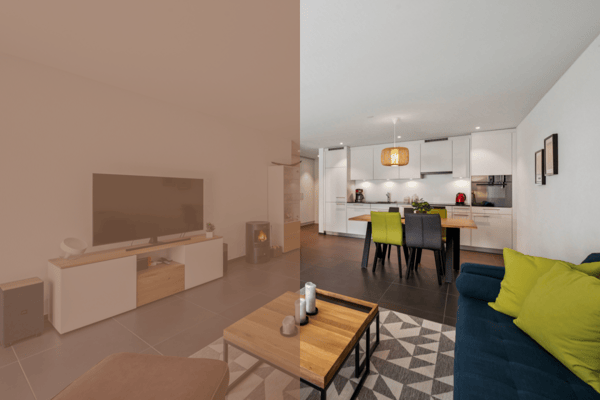 Moderne 1.5-Zimmer-Gartenwohnung in gepflegter Liegenschaft im Herzen von Kandersteg 1