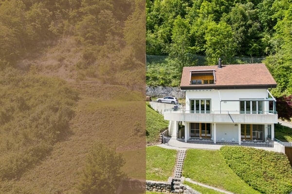 Freistehendes 5.5-Zimmer-Einfamilienhaus mit Seesicht