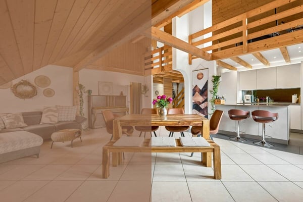 Renovierte Dachwohnung mit Weitblick an bevorzugter Wohnlage in Goldiwil 1