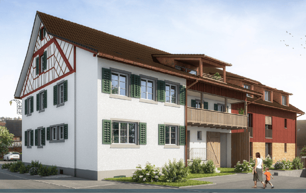 Tolle 3 1/2-Zimmerwohnung im umgebauten Altbau mit 2 Balkonen 5