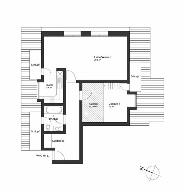 Grosszügige Dachwohnung mit 5 m Raumhöhe! 4