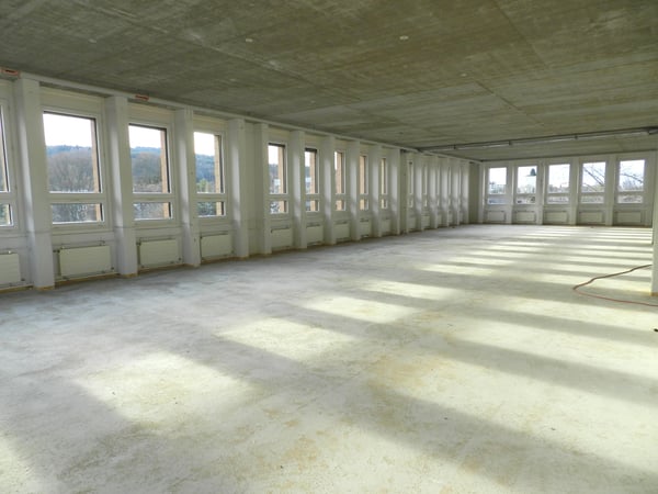 Flexible Bürofläche im Rohbau 4. Obergeschoss im Freilager Zürich 3