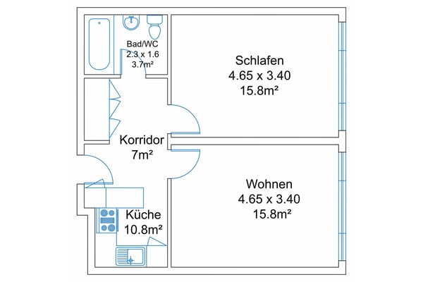 Exklusive 1.5-Zimmer-Wohnung in Zug – Neu renoviert & modern möbliert mit Seesicht. 31