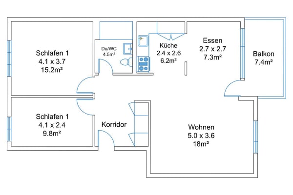 Exklusive 1.5-Zimmer-Luxuswohnung – frisch renoviert & bezugsbereit! 13