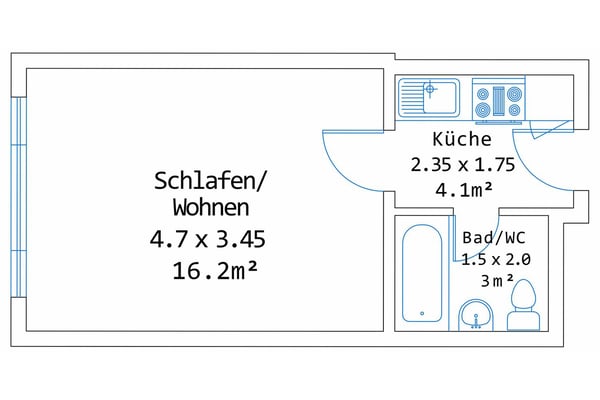 Exklusive 1.5-Zimmer-Wohnung in Zug – Neu renoviert & modern möbliert mit Seesicht. 18
