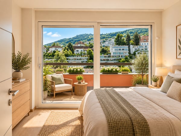3.5-Zimmer-Attikawohnung in Zug mit zwei Terrassen und Seesicht 8