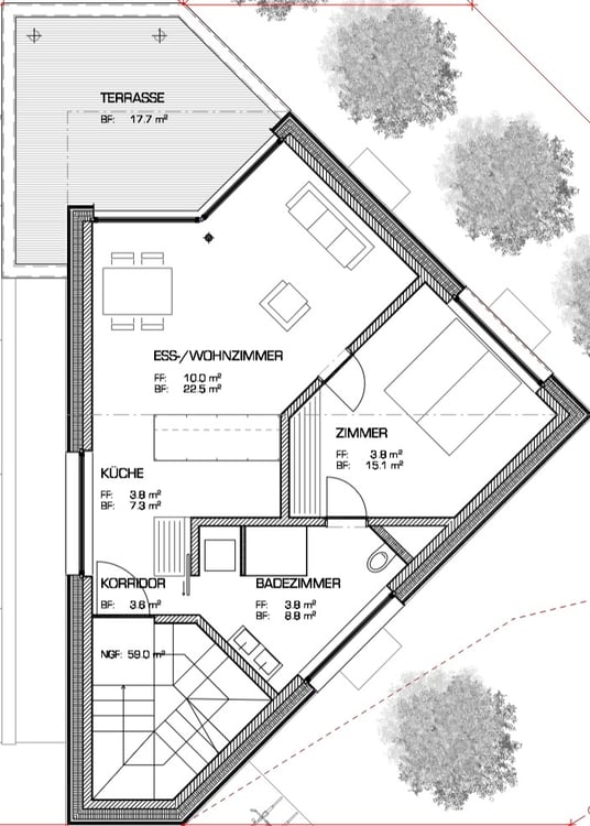 Mehr Raum zum Leben – stilvolle Dachwohnung mit Balkon nahe der Suhre 7
