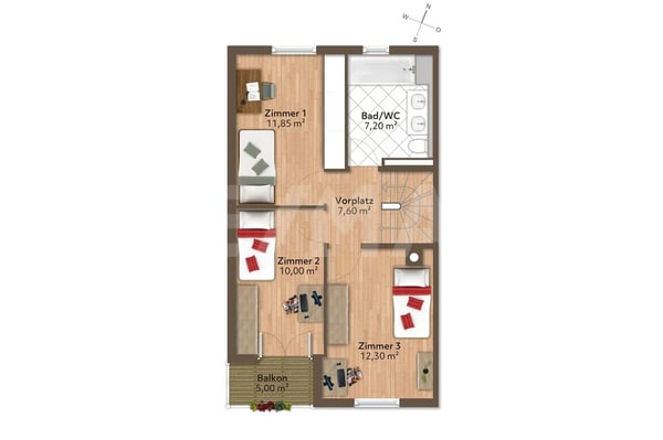 Sonniges 5 ½-Zimmer-Familienparadies mit Garten, Terrasse und viel Platz zum Wohlfühlen 12