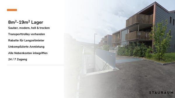 Lagerräume zw. 2m2 und 29m2 - unkompliziert, modern und trocken 1