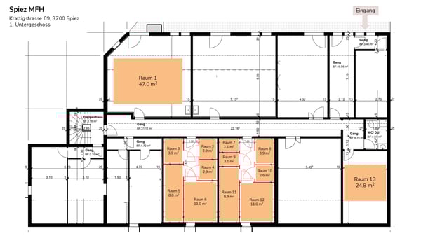 Lageraum 2.9m2 - ebenerdiger Zugang 8