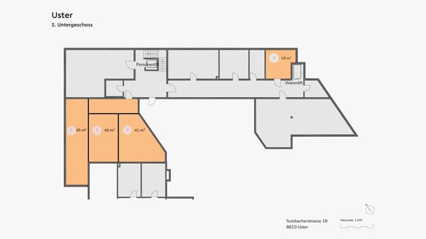 Lagerraum 42m2 - mit Lift in Uster 6