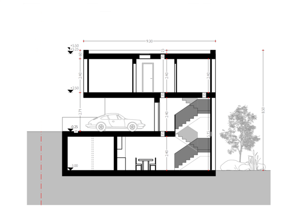 Terreno edificabile con progetto per tre unità abitative 5