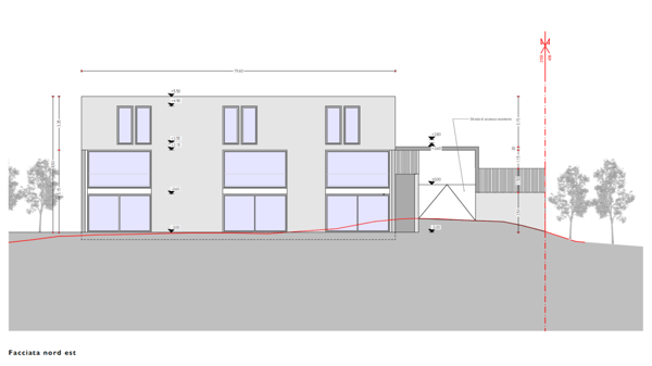 Terreno edificabile con progetto per tre unità abitative 4