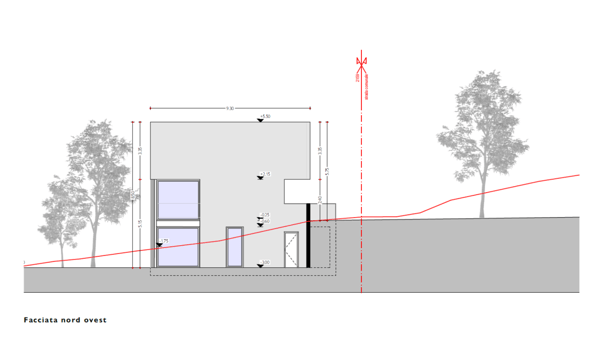 Terreno edificabile con progetto per tre unità abitative 2