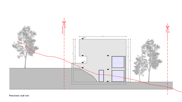Terreno edificabile con progetto per tre unità abitative 3