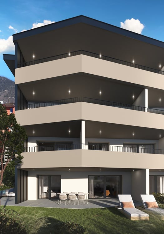 Un appartamento in fase di ultimazione di 1.5 locali al piano terra con giardino privato. 2